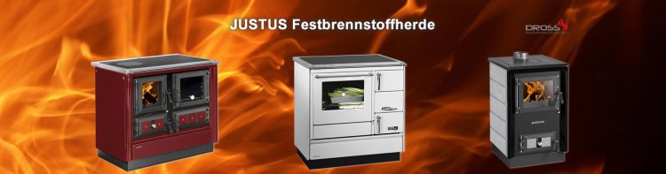 JUSTUS Festbrennstoffherde - kochen wie zu Omas Zeiten