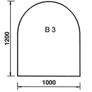 Bodenplatte Rundbogen B3
